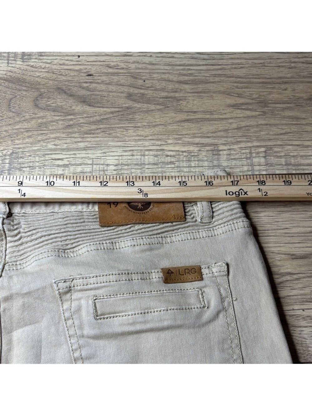 LRG Lifted Research Group Men's Khaki Canvas Pants Size 34 - Picture 9 of 10